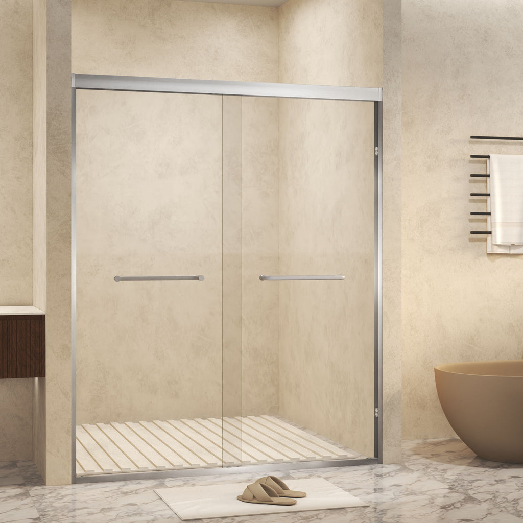 Double Sliding Shower Door With Explosion Proof Film