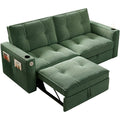 2 In 1 Convertible Sofa Bed For Living Rooms - Green