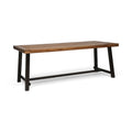 Equilibrium - Outdoor Dining Table With Wooden Frame And Slat Top