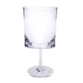 Halo - Leadingware Oval Plastic Wine Glasses (Set of 4) Unbreakable Bpa Free Acrylic, 12Oz - Clear
