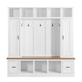 Hall Tree With Storage Bench, Entryway Coat Rack With Hooks