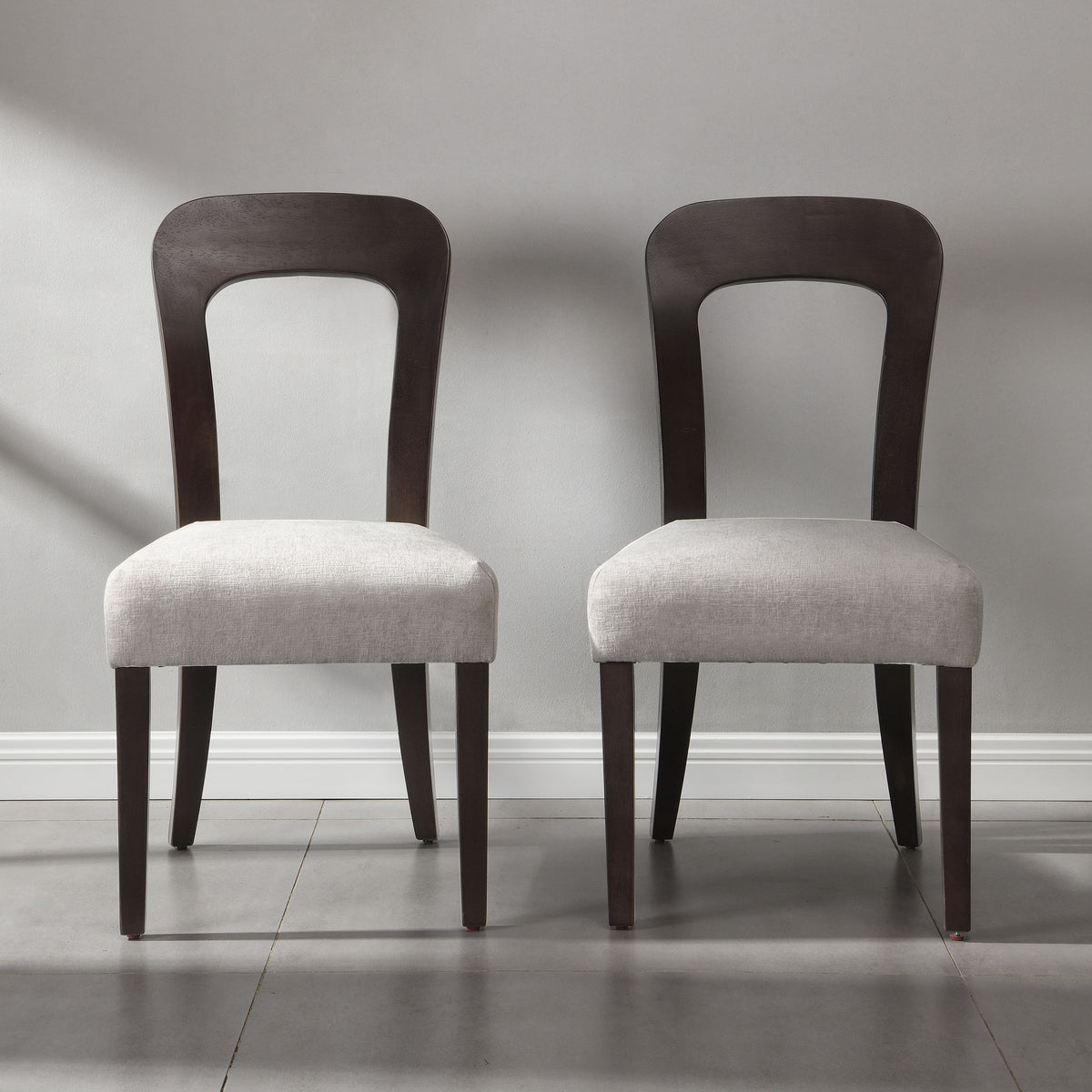 Upholstered Dining Chairs (Set of 2) - Gray