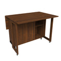 3 In 1 Foldable Side Table With 4 Storage Shelves