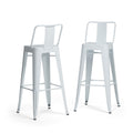 Rayne - Curved Back Metal Stool (Set of 2)