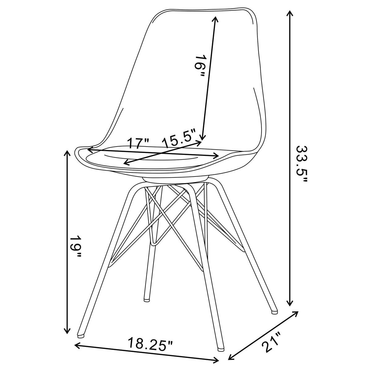 Marli - Dining Side Chair (Set of 2) - White