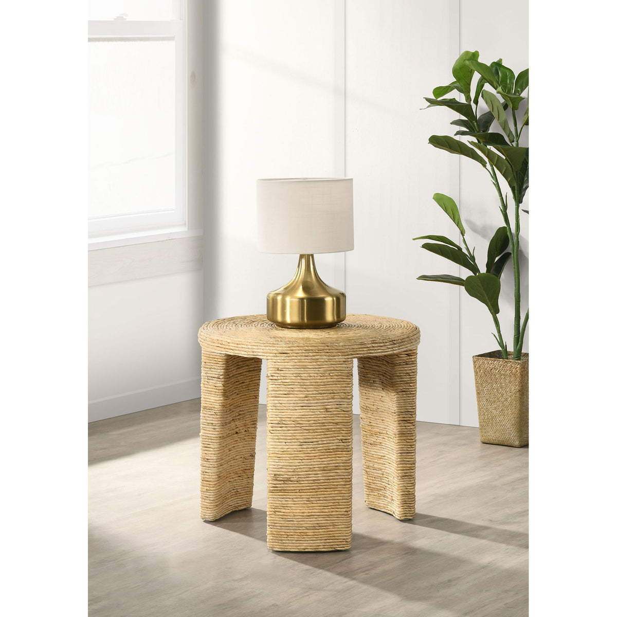 Huxton - Round End Table - Natural