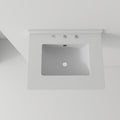 Basin Sink With 2" Thick Rim, Triple Faucet Holes, Sink Only