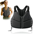 Women's 10Lbs Adjustable Weighted Vest With Breathable Design For Running, Walking & Strength Training - Black