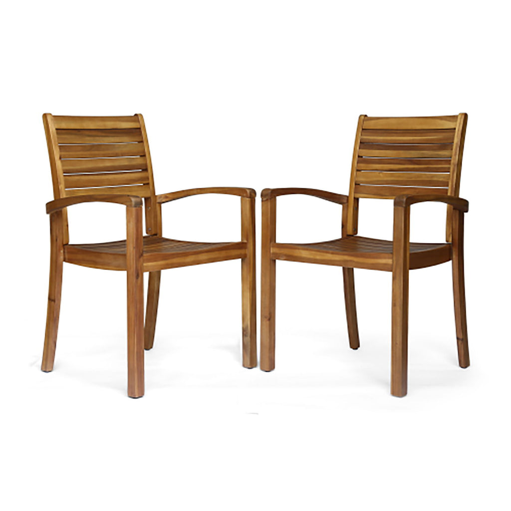Outdoor Dining Chair, Stacking Design For Patio