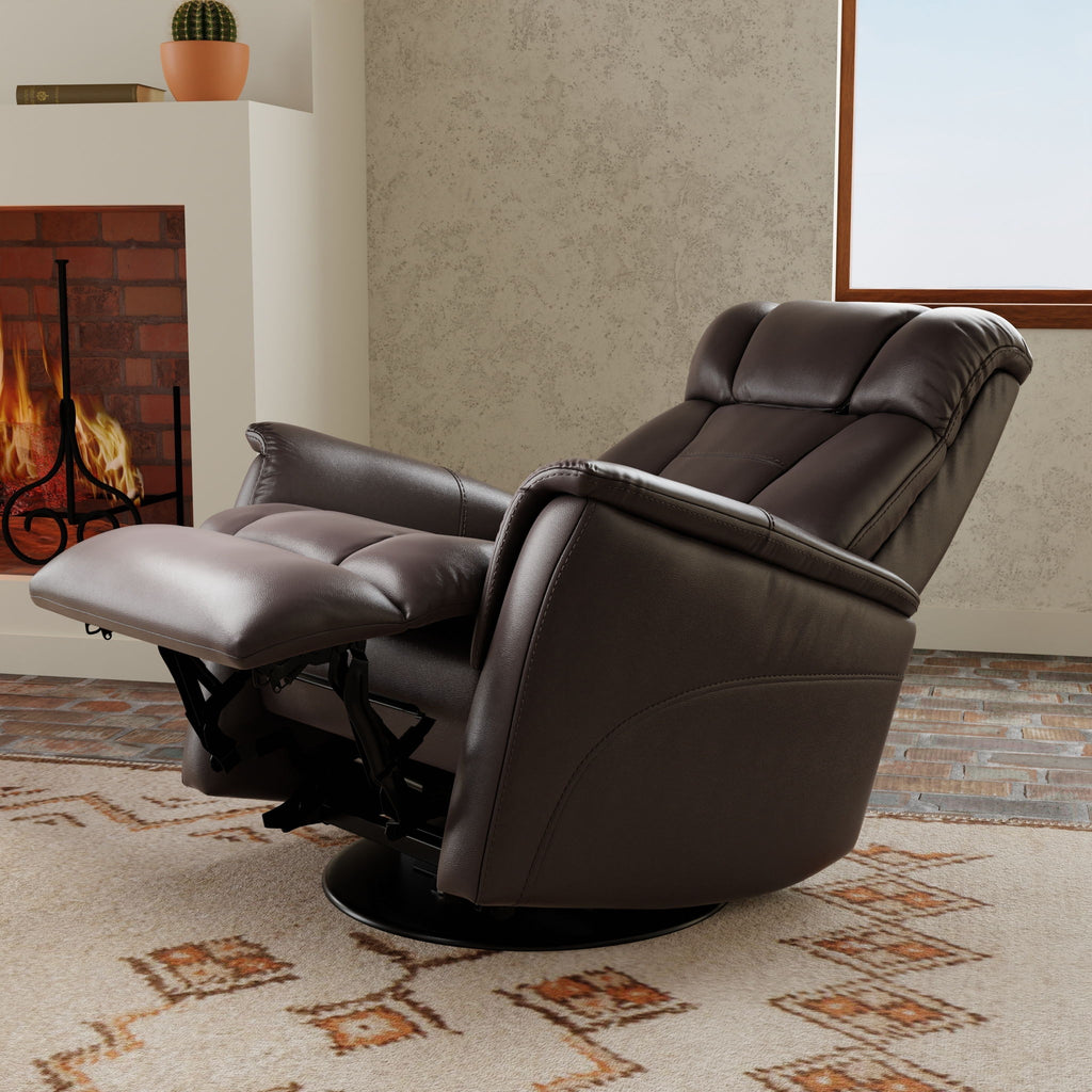 Bentley - Swivel Glider Recliner With Manual Adjustable Headrest & Footrest