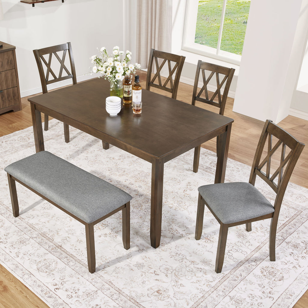 Modern Dining Set With Upholstered Chairs