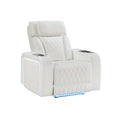 Electra - Power Recliner With Power Headrest, Massage, LED Lighting And USB Control