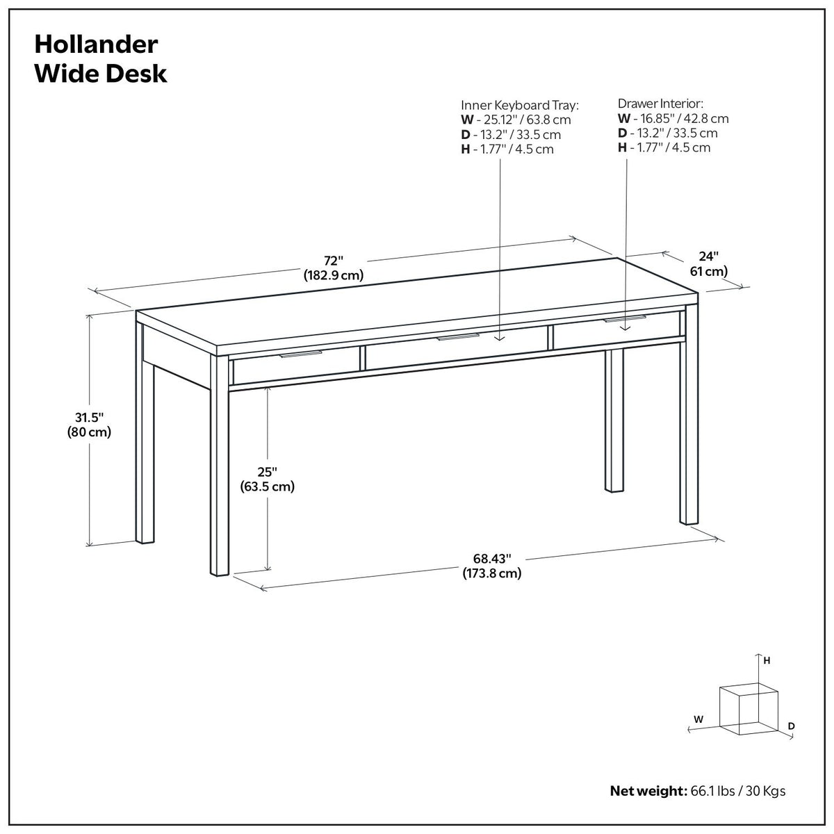 Hollander - Handcrafted Desk