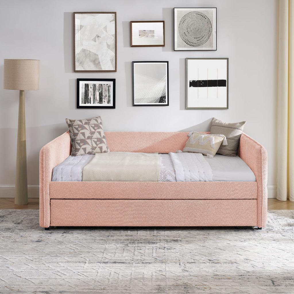 Upholstered Daybed With Pop Up Trundle