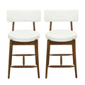 Counter Stool (Set of 2) - Walnut Beige