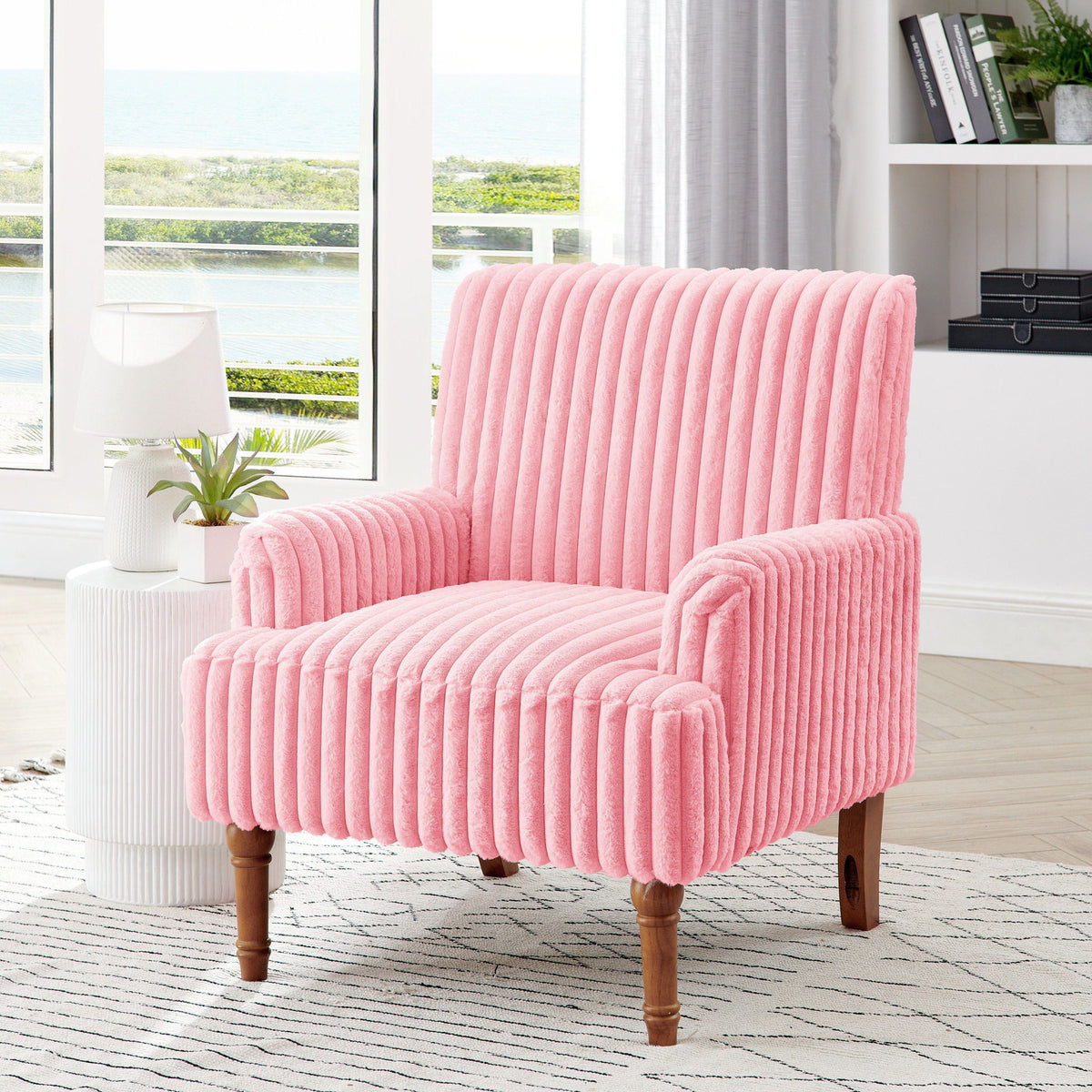 Accent Comfortable Upholstered Armchair For Living Room