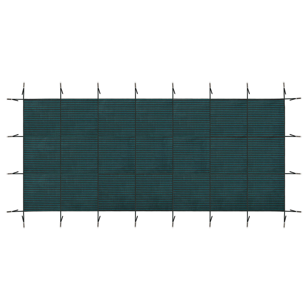 Swimming Pool Safety Cover For Rectangular Pools - Green