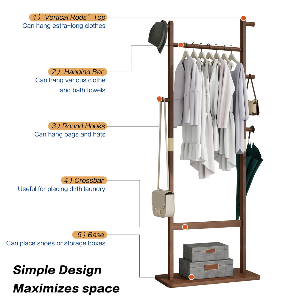 Solid Wood Simple Hat Rack