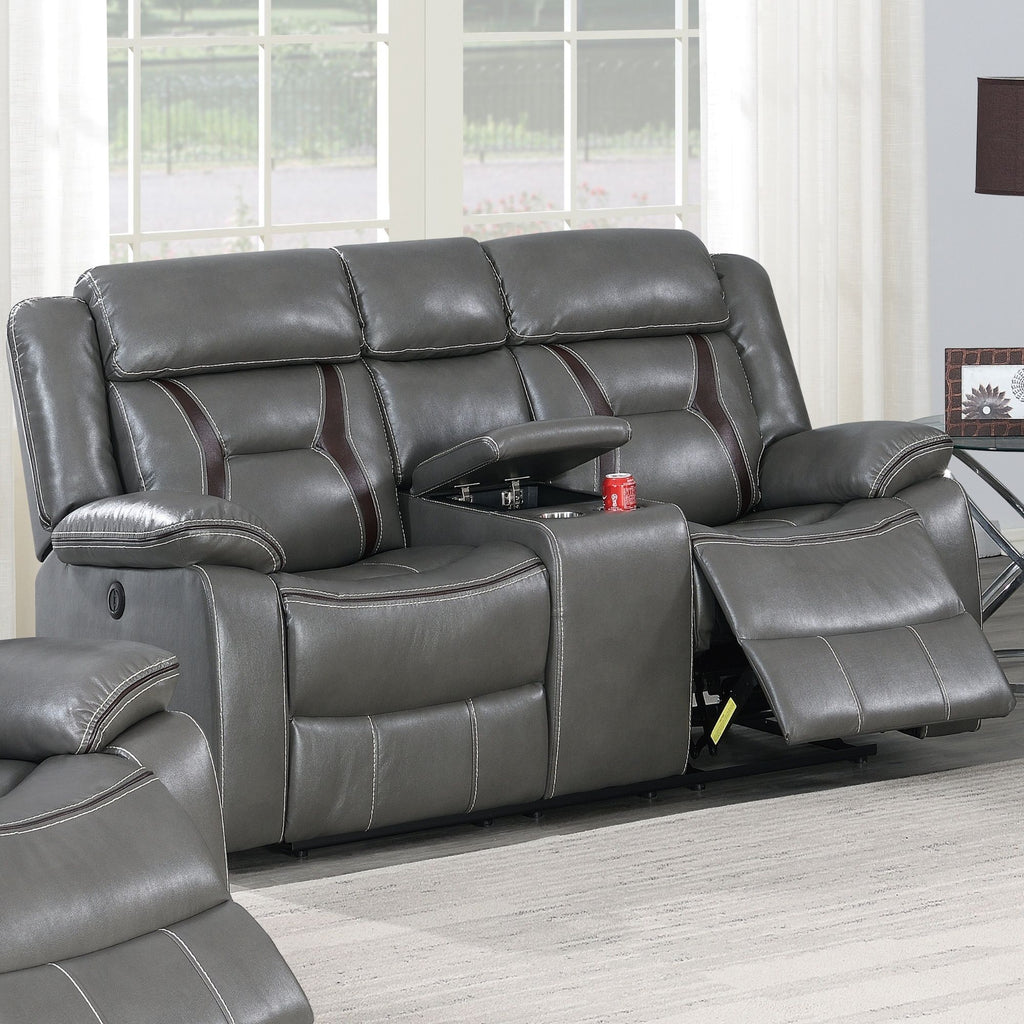 Living Room Set With Pillow Armrest And Tufted Backrest