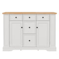 Sideboard Buffet Cabinet With 5 Drawers, 2 Cabinets, Adjustable Shelves
