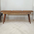 Larissa - Triple Accent Cane Bench - Beige