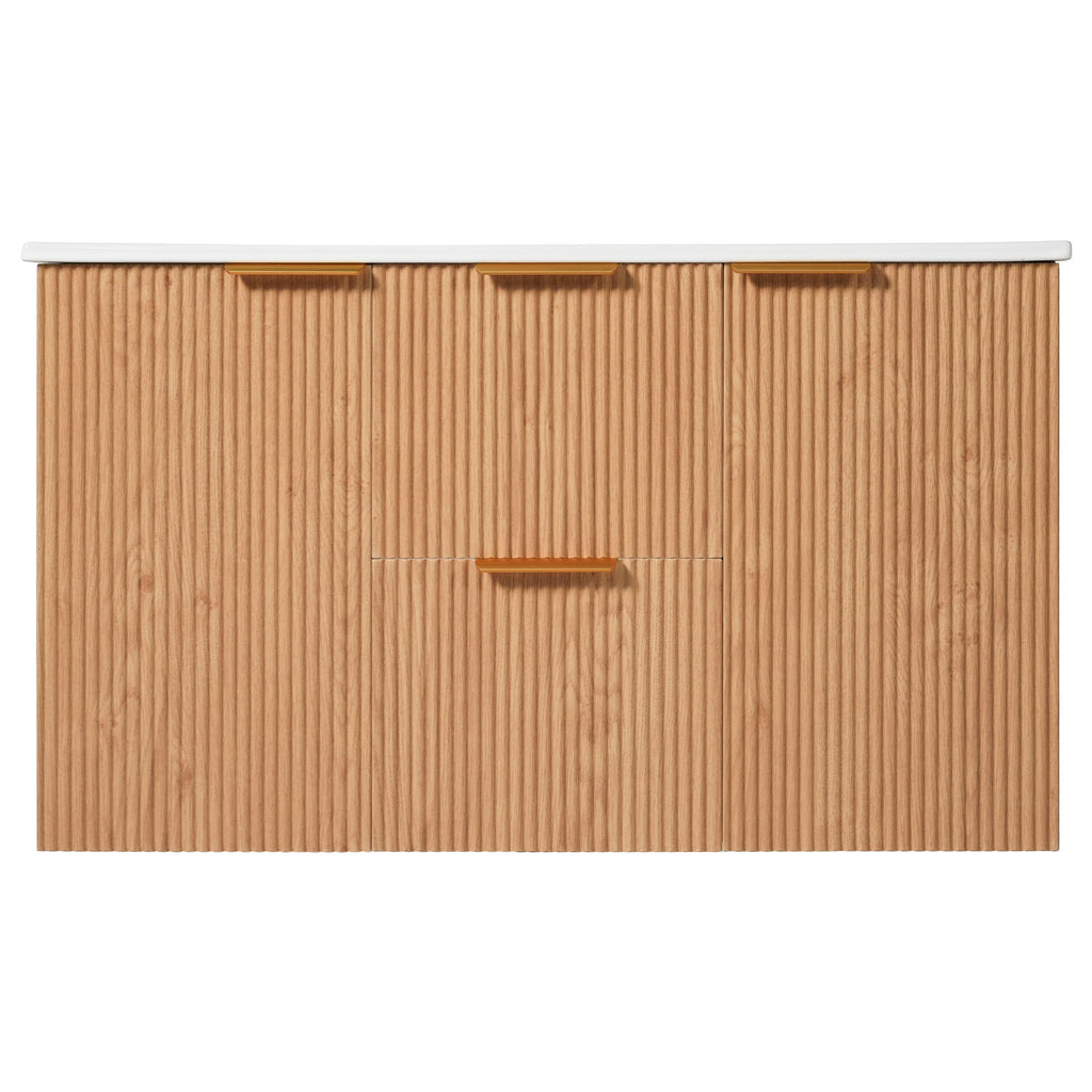 Modern Wall Mounted Bathroom Vanity, Soft Close Doors