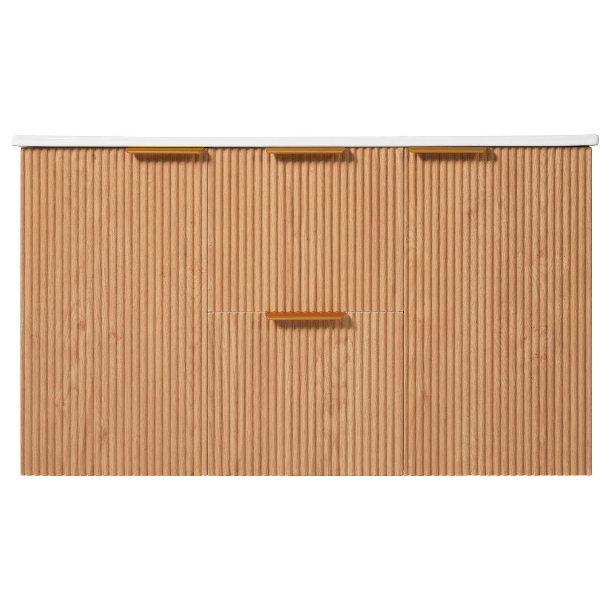 Modern Wall Mounted Bathroom Vanity, Soft Close Doors