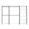 Fiona - Freestanding 3 Tower System Walk-In Closet With 7 Shelf - White