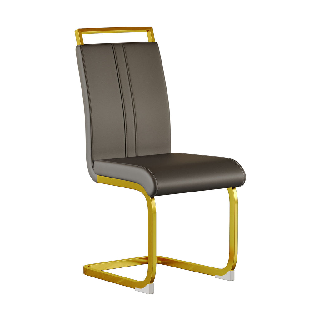 Side Dining Room Chair, Padded Seat High Back