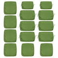 Cushion Covers For 7 Piece Wicker Sectional Sofa, 14 Pack Seat And Back Slipcovers With Zipper