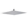 Ultra Thin Square Rainfall Shower Head Stainless Steel, Wall Or Ceiling Mount - Chrome
