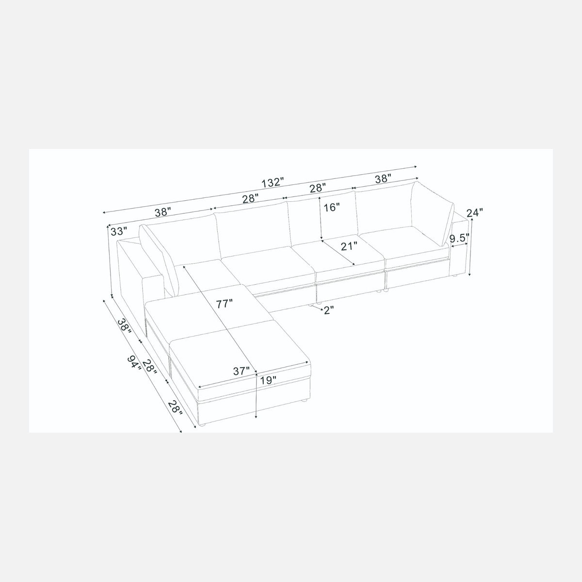 Reversible Modular Sectional