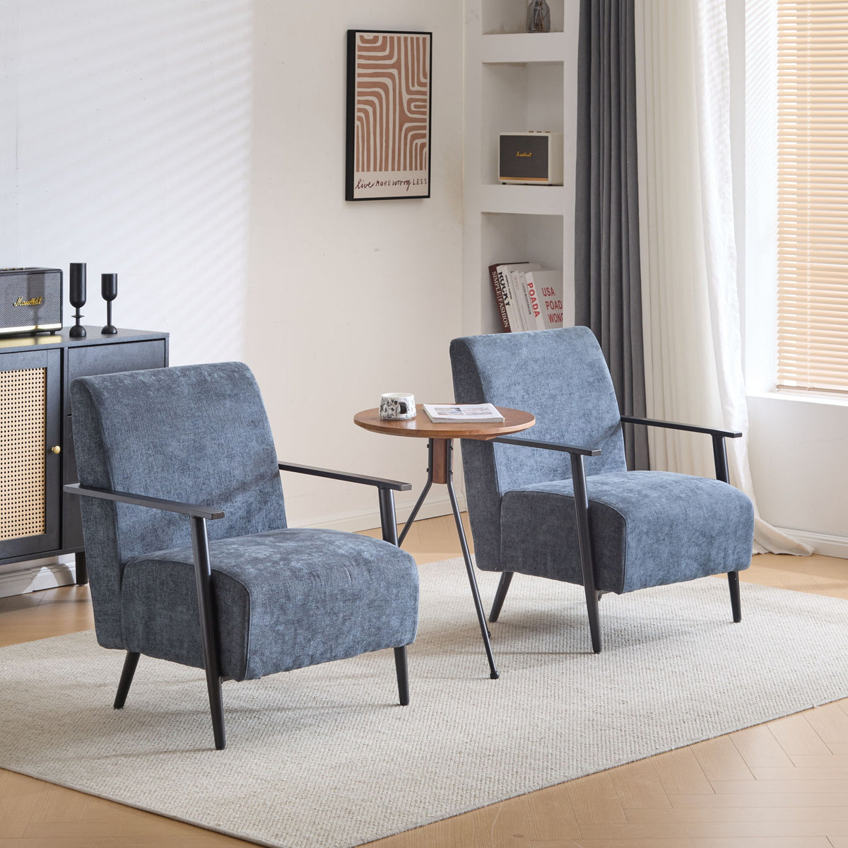 Modern Lounge Chair With Upholstery