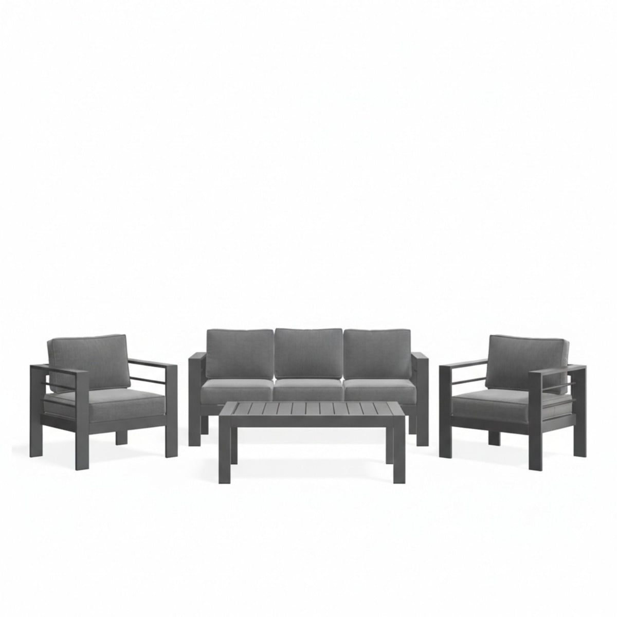 Outdoor Patio Set All-Weather With Thick Cushions