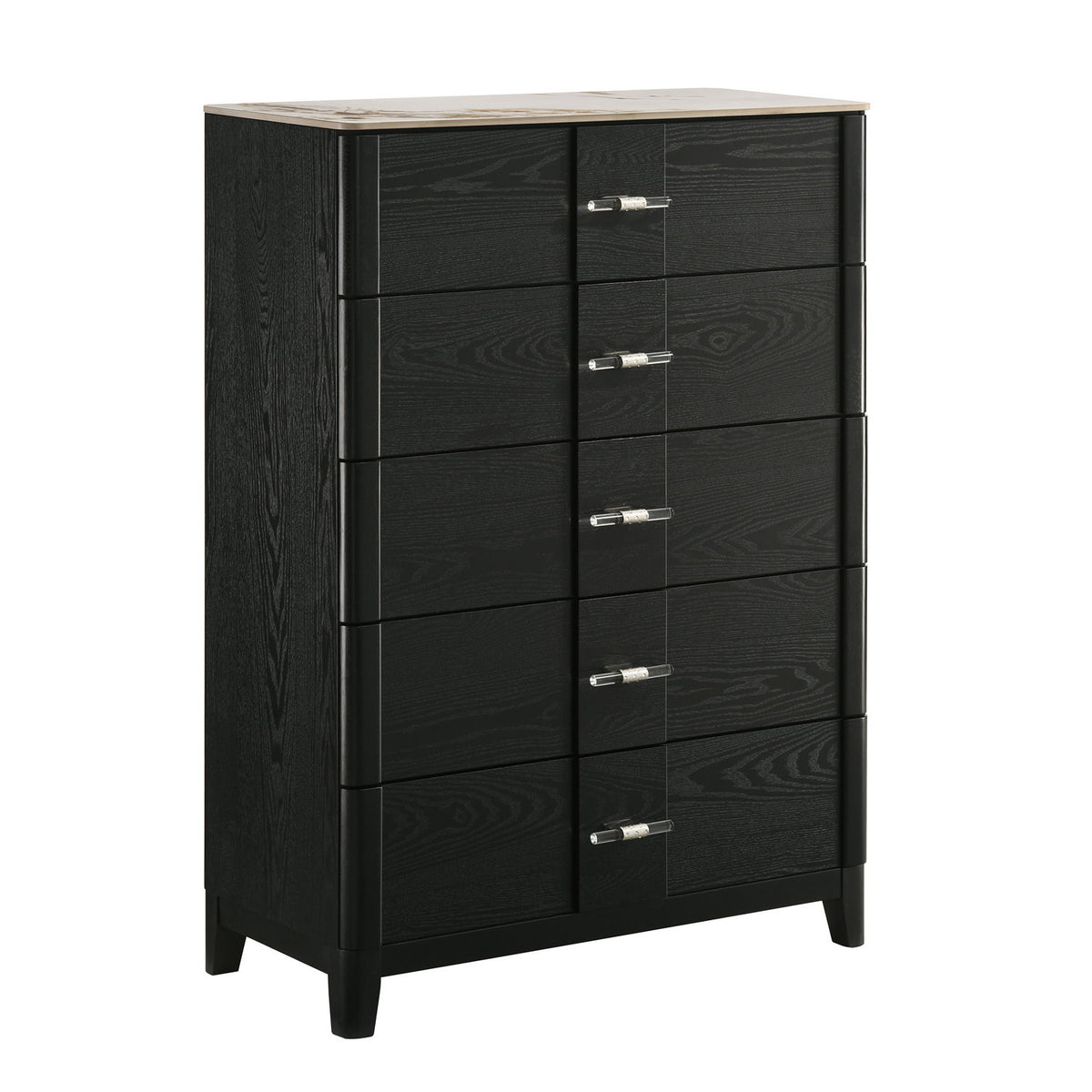 Opel - 5 Drawer Chest - Black