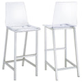 Bar Stools (Set of 2) - Clear