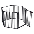 Adjustable Safety Gate Play Yard Metal Doorways Fireplace Fence Christmas Tree Fence Gate For House Stairs Gate Prohibited Area Fence