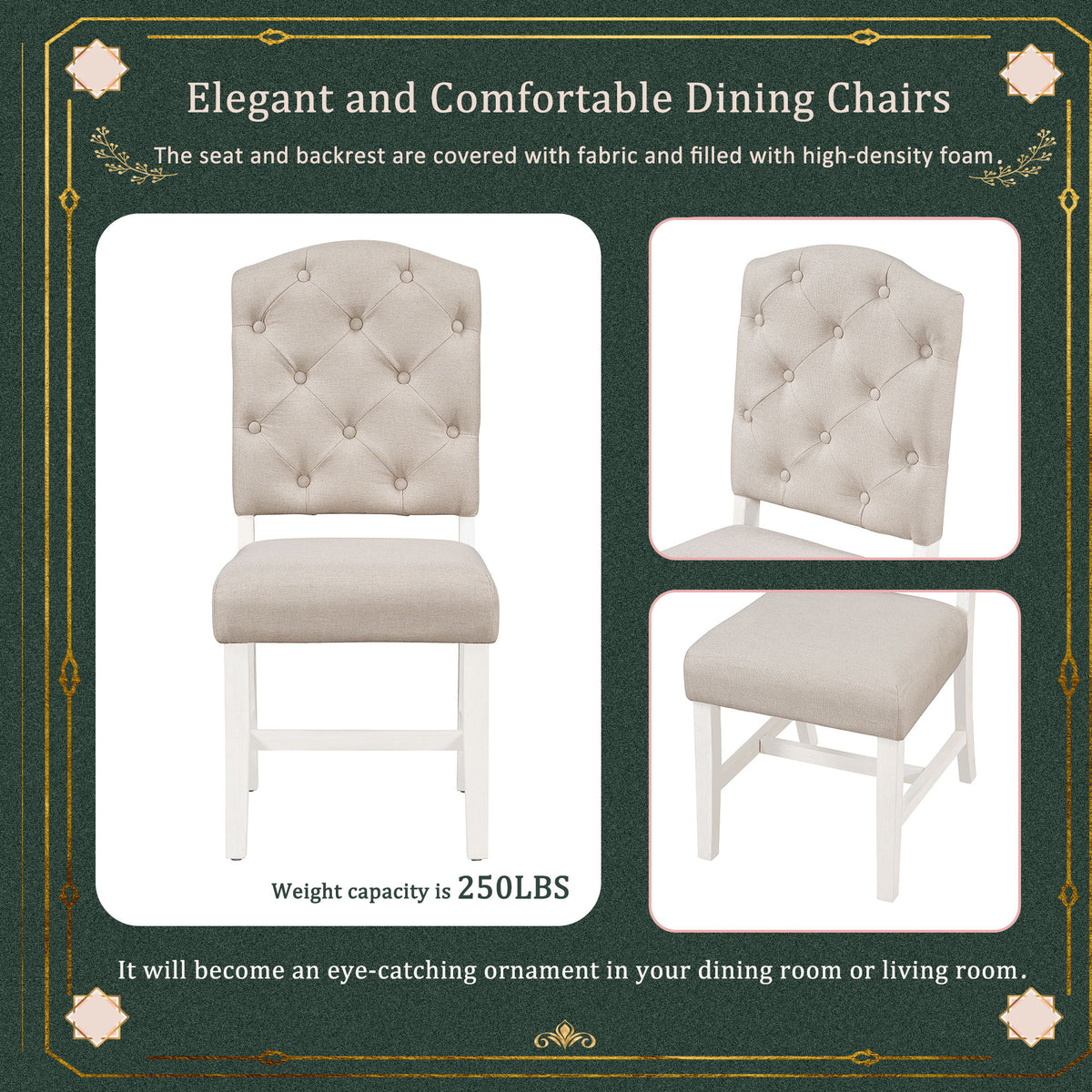 Retro Style Dining Chair Set