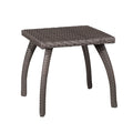 Luminant - Outdoor Side Table With Iron Frame - Brown