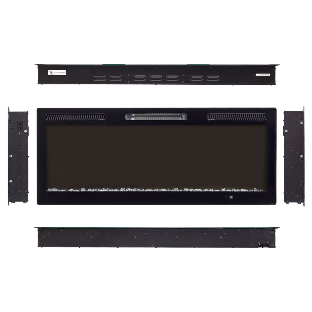 Electric Fireplace With Adjustable Flame