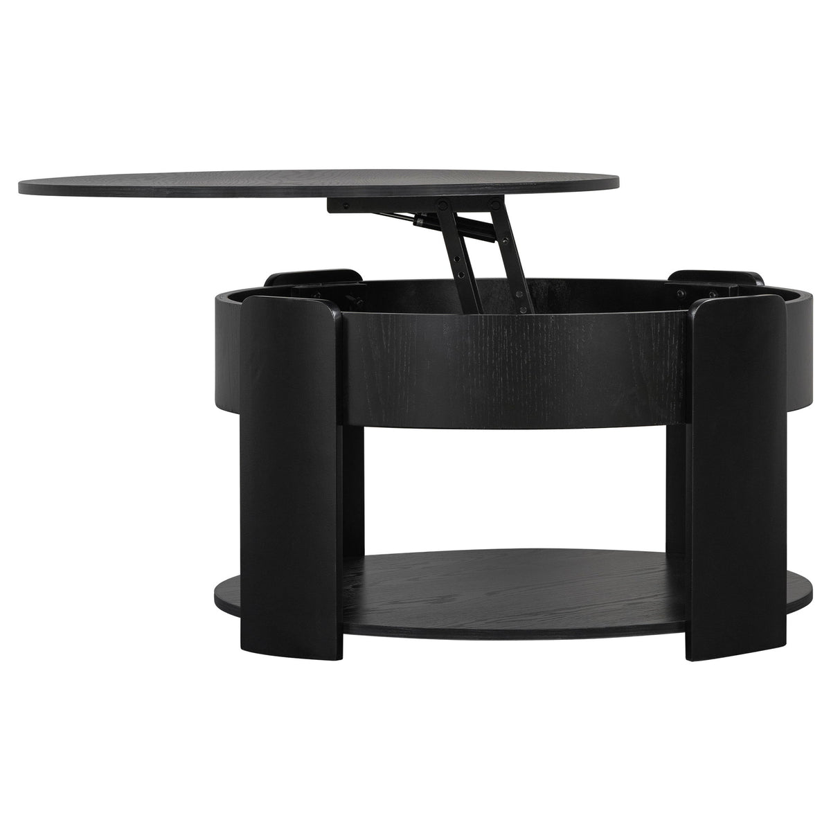 Round Lift Top Coffee Table With Hidden Storage