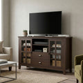 Artisan - Tall TV Media Stand - Natural Aged Brown