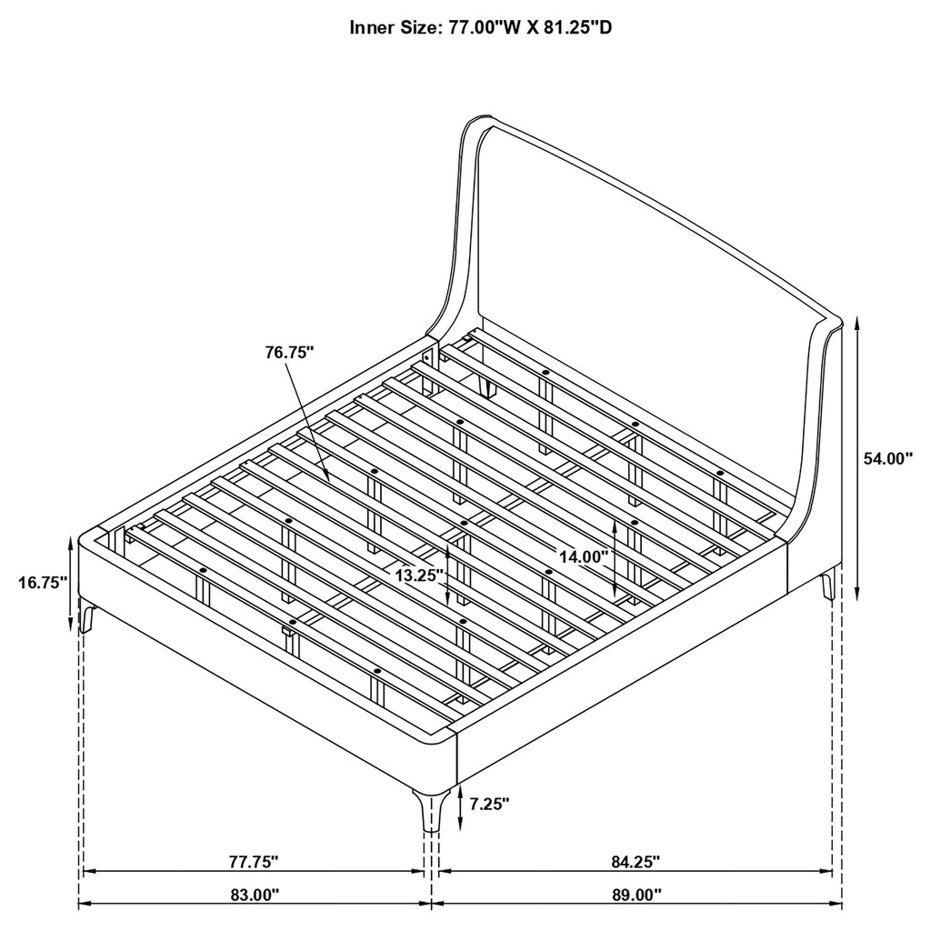 Theodore - Wingback Bed