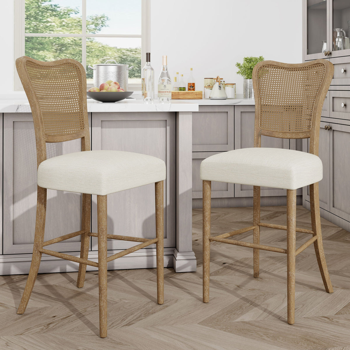 Barstool (Set of 2) - Dark Brown