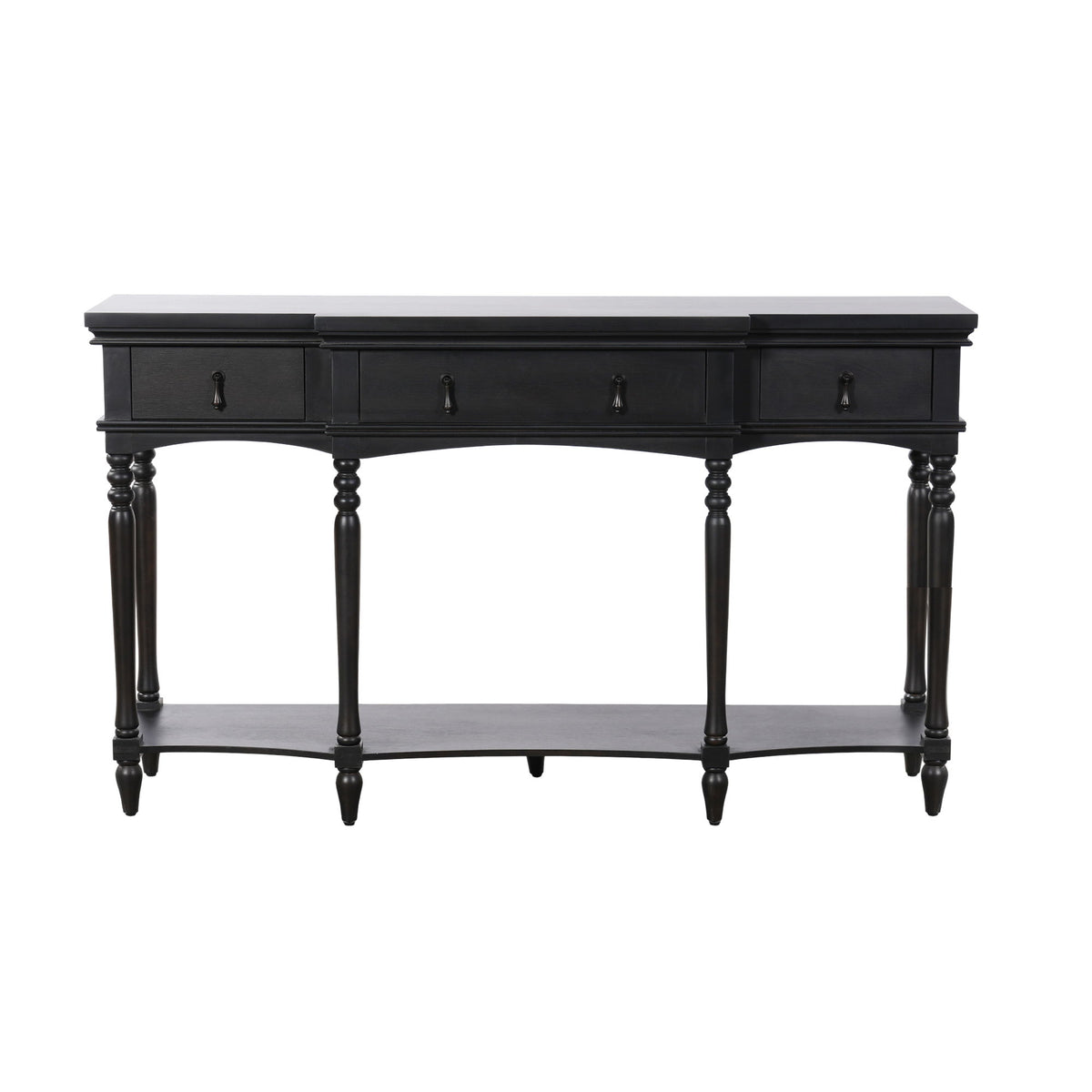 Retro Console Table With 3 Soft Close Drawers