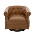 360° Swivel Accent Chair With Curved Back