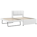 Upholstered Platform Bed With Multifunctional Trundle