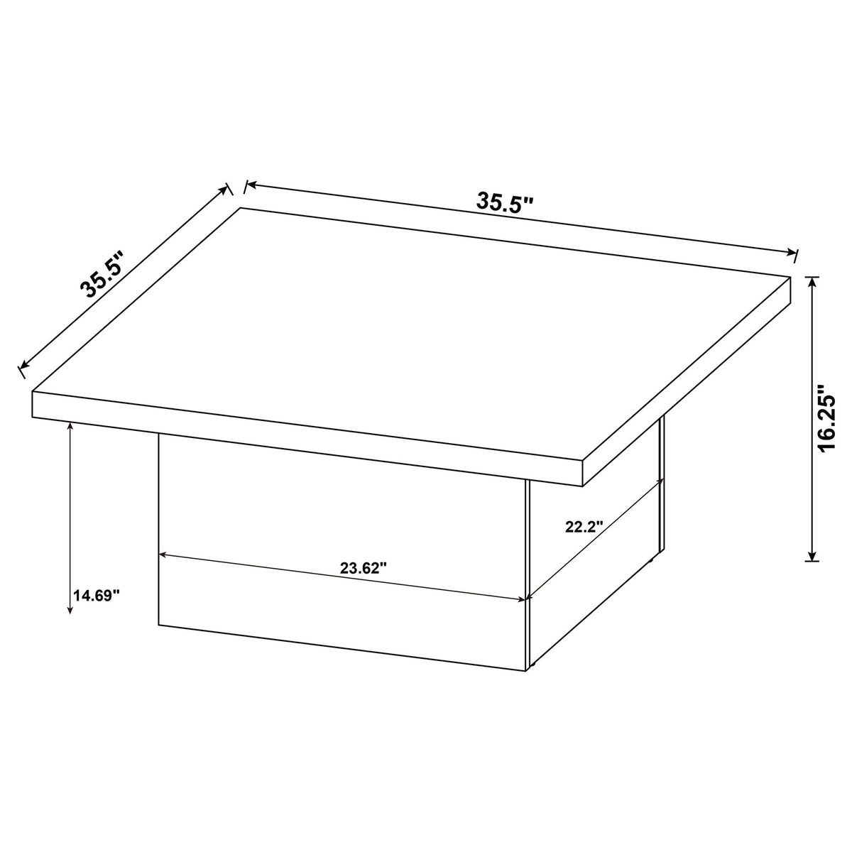 Exeter - Square Table