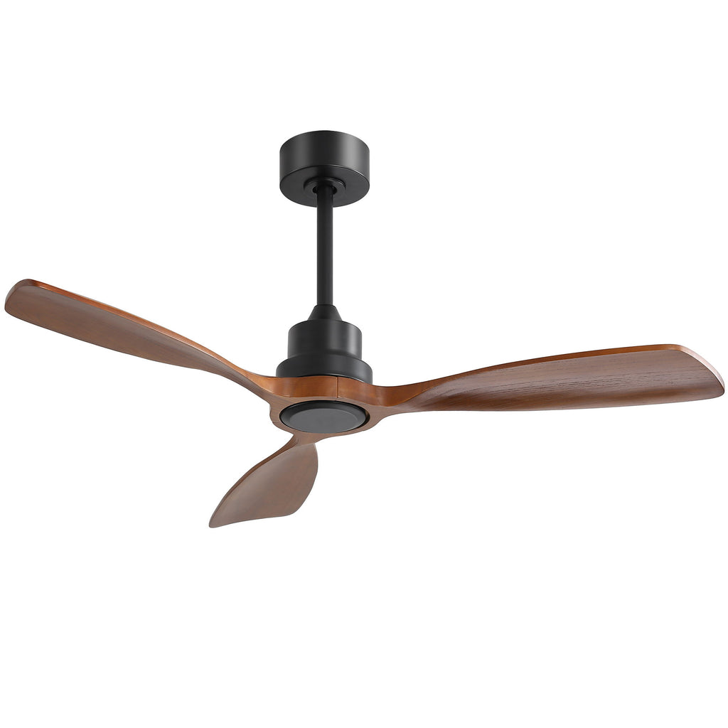 48" Ceiling Fan With 3 Blades, Remote Control Reversible DC Motor For Living Room