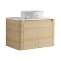 Mounted Bathroom Vanity & Art Sink, Soft Close Door